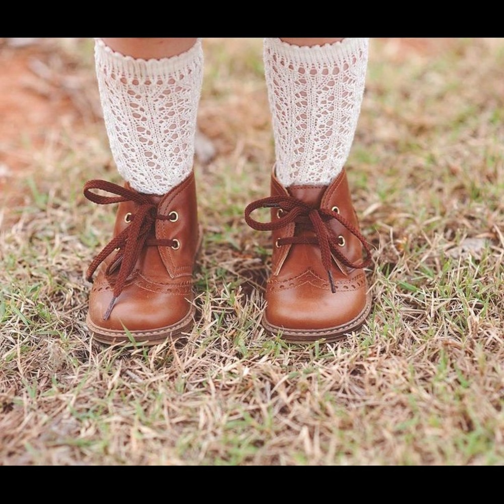 Brand New 2 Pairs Lace Knee High Socks - Picture 2 of 6